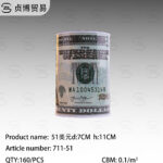 51Dollar piggy bank d:7cm  h:11cm