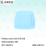 Large square plate