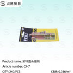 Color zinc round head pin